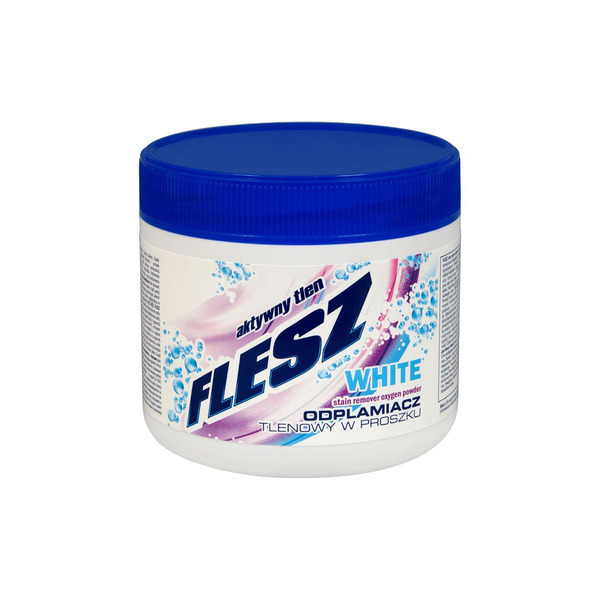Кислородный пятновыводитель для белых тканей, порошок White, FLESZ 500 г