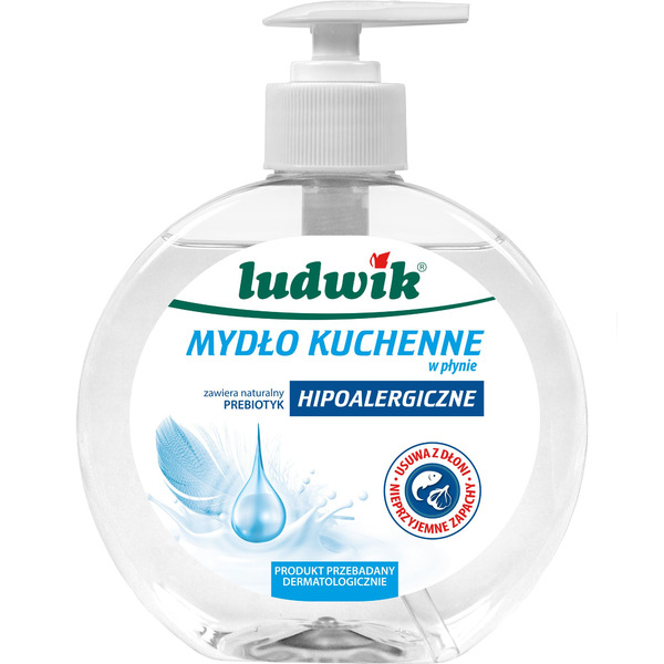 Кухонное мыло для рук с дозатором гипоаллергенное  LUDWIK 380 мл