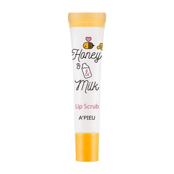 Скраб для губ Lip Scrub Honey & Milk APIEU