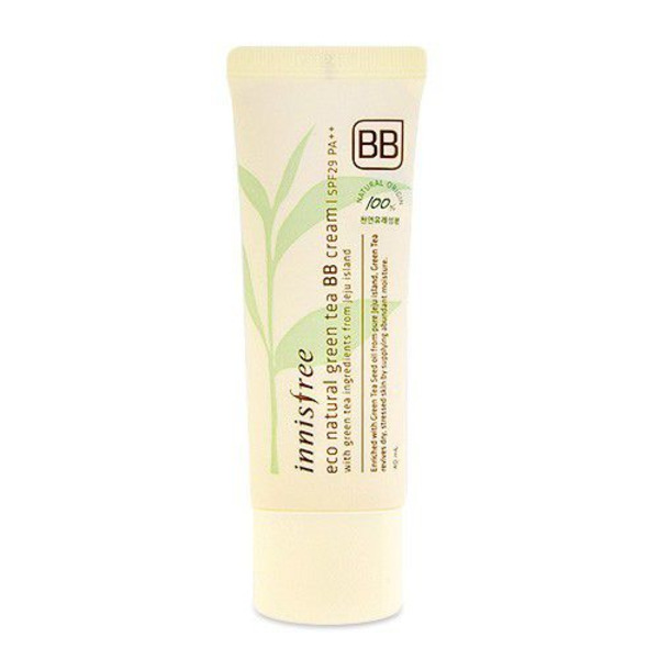Натуральный ББ крем с зеленым чаем Eco Natural Green Tea BB Cream SPF29 PA++ Light Beige INNISFREE