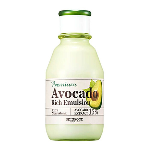 Эмульсия для увлажнения и питания сухой и обветренной кожи Premium Avocado Rich Emulsion SKINFOOD