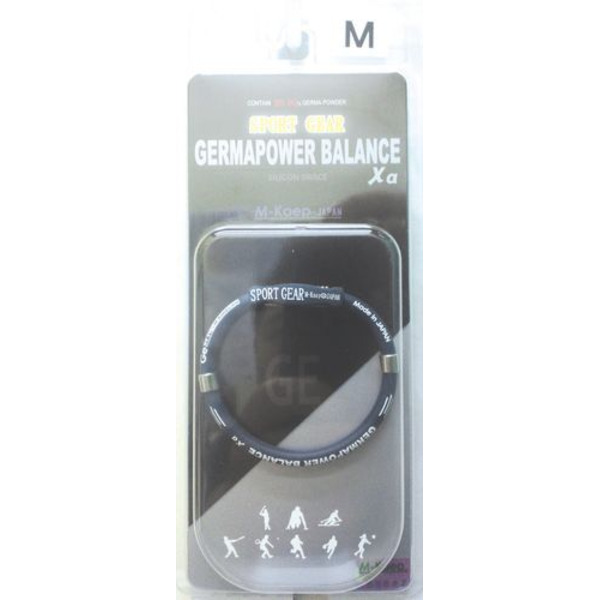 Германиевый браслет с усиленной застежкой М-КАЕР,  (размер М - 17,7 см, темно-синий)