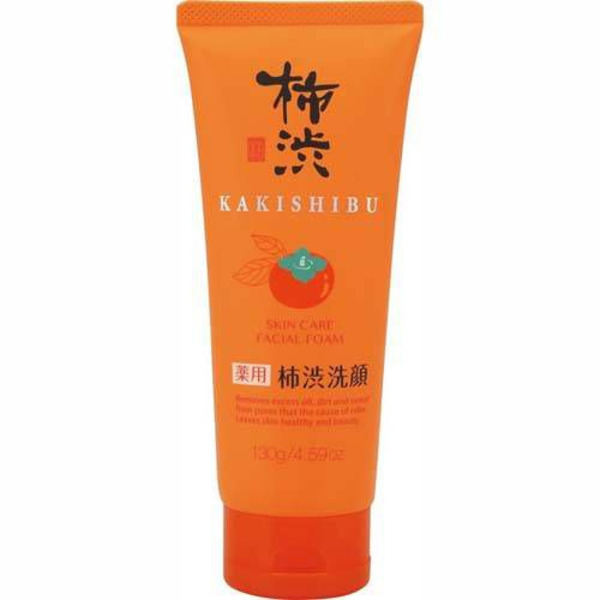 Очищающая пенка для умывания противовоспалительная с экстрактом лекарственных трав и хурмы Kakishibu Skin Care Facial Foam, KUMANO  130 г
