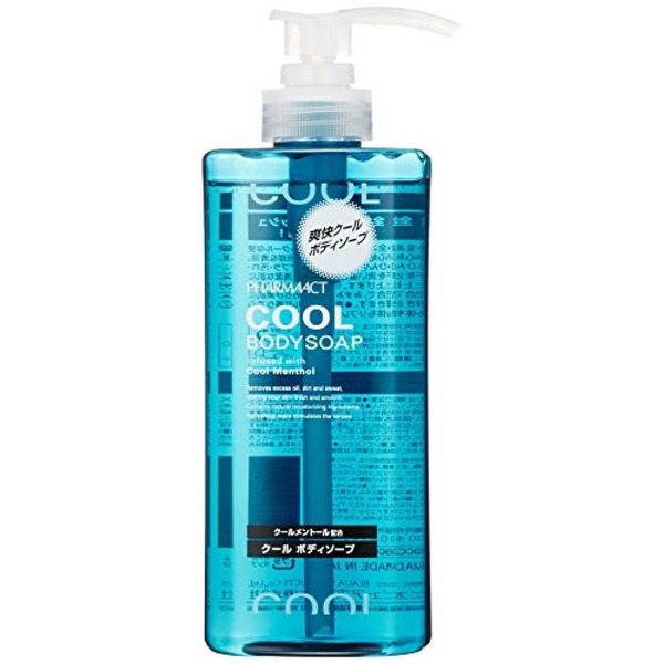 Охлаждающий гель для душа для мужчин Pharmaact Cool Body Soap с ментолом, KUMANO  600 мл
