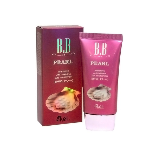ВВ-крем для лица с экстрактом жемчуга BB Pearl SPF 50+/PA+++, EKEL   50 мл