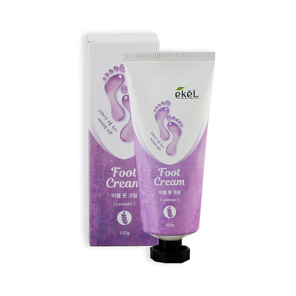 Успокаивающий крем для ног с экстрактом лаванды Foot Cream Lavender, EKEL   100 г