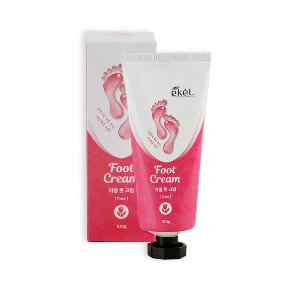 Успокаивающий крем для ног с экстрактом розы Foot Cream Rose, EKEL   100 г