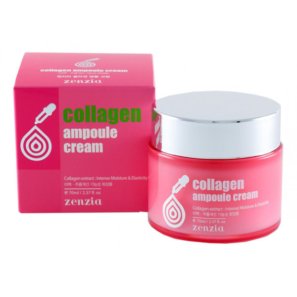 Крем с коллагеном Collagen Ampoule Cream, ZENZIA   70 мл