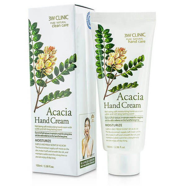 Увлажняющий крем для рук с питательным экстрактом акации Acacia Hand Cream, 3W CLINIC   100 мл