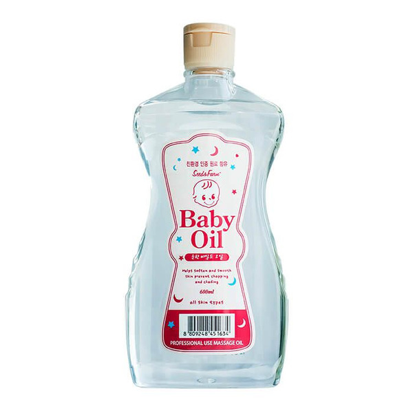 Детское массажное масло без аромата с эфирными маслами White Organia Seed & Farm Baby Oil, WHITE COSPHARM  670 мл