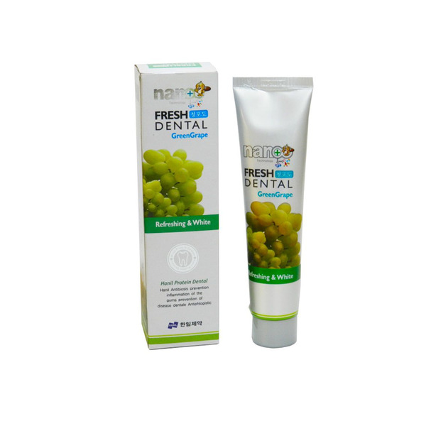 Зубная паста c экстрактом зеленого винограда Nano Fresh Dental Green Grape Toothpaste, HANIL CHEMICAL   120 г