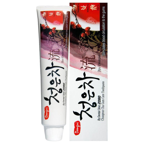 Гелевая зубная паста с экстрактом граната Восточный Красный Чай Chungeun Cha Gum Care Pomegranate Tea Toothpaste, KERASYS   130 г