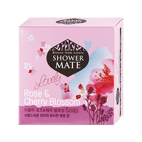 Мыло косметическое Shower Mate Lovely Rose & Cherry Blossom Soap, KERASYS   100 г
