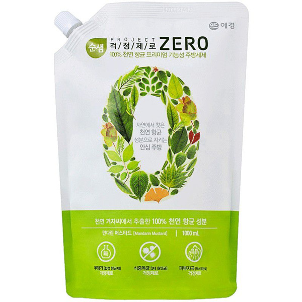 Антибактериальное средство для мытья посуды Soonsaem Zero, KERASYS   1000 мл (запаска )