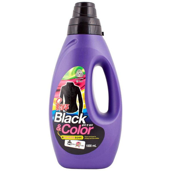 Жидкое средство для стирки черного и цветного белья Wool Shampoo Black&Color, KERASYS   1000 мл
