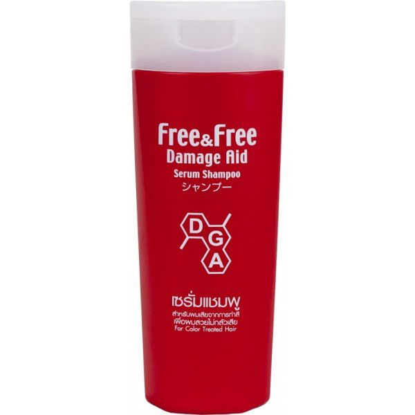 Шампунь для окрашенных волос Free & Free Damage Aid Serum Shampoo, CJ LION  180 мл