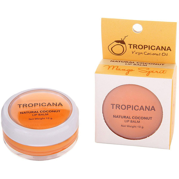 Бальзам для губ Аромат Манго Natural Coconut Lip Balm Mango Spirit, TROPICANA  10 г