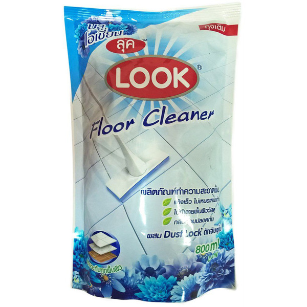 Средство для мытья пола Пыль на Замок Look Floor Cleaner (Голубой Океан), CJ LION  800 мл (запаска)