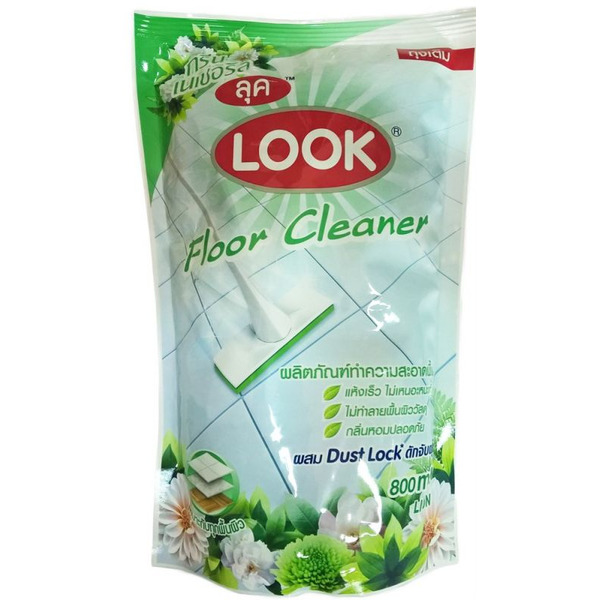 Средство для мытья пола Пыль на Замок Look Floor Cleaner (Луговые цветы), CJ LION  800 мл (запаска)