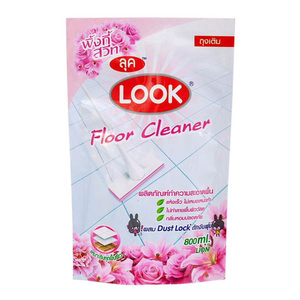 Средство для мытья пола Пыль на Замок Look Floor Cleaner (Роза), CJ LION  800 мл (запаска)