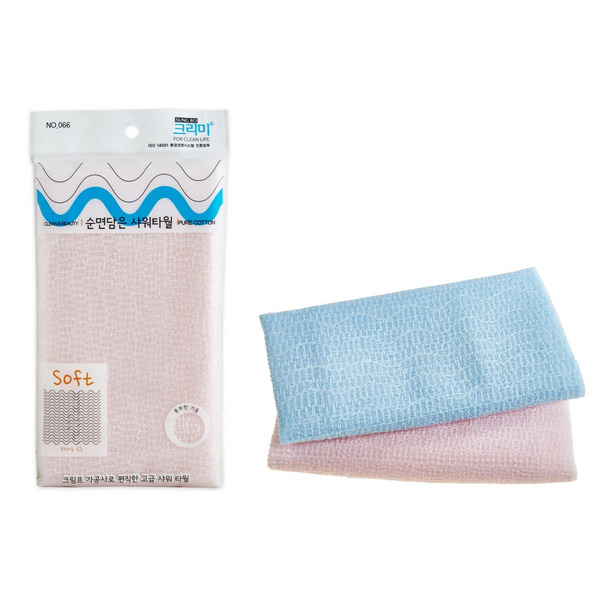 Мягкая мочалка для душа Pure Shower Towel, 28 см х 100 см, SUNGBO CLEAMY 1 шт