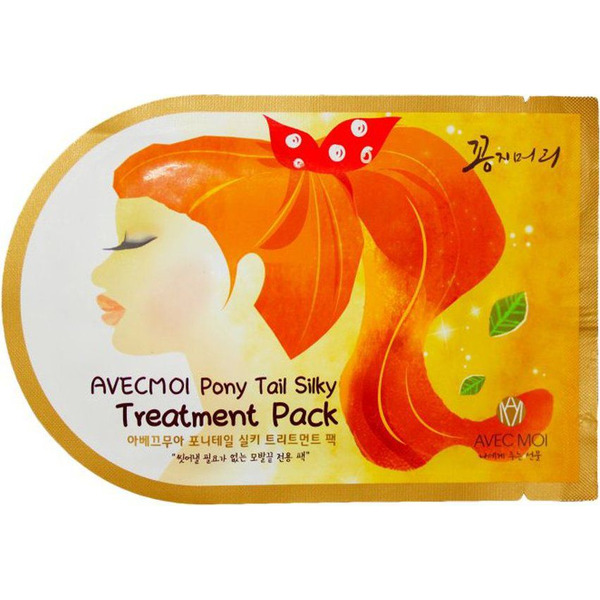 Шапочка-маска для лечения секущихся кончиков волос Pony Tail Silky Treatment Pack, AVEC MOI   1 шт