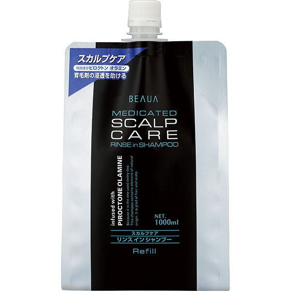 Шампунь для лечения кожи головы для мужчин, BEAUA  1000 мл (сменная упаковка)