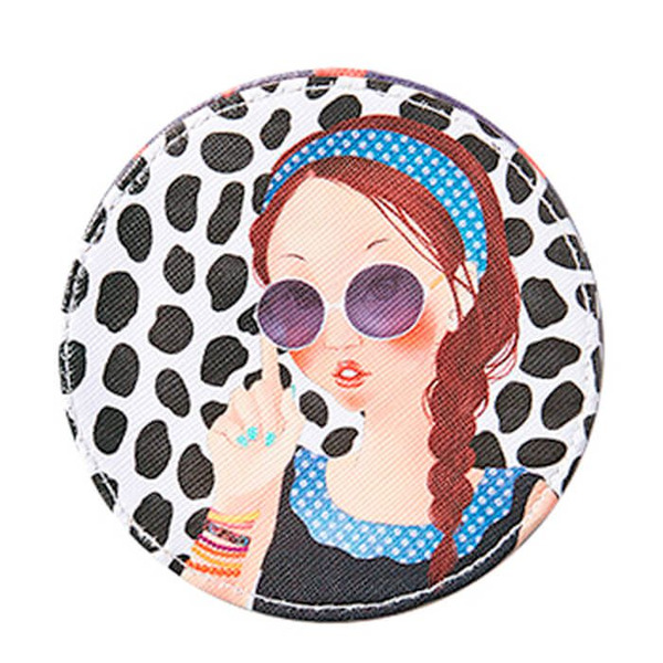 Компактное зеркало Sunglass Tina Pocket Mirror, FASCY   95х95 мм