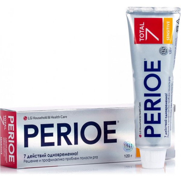 Зубная паста комплексного действия Total 7 sensitive PERIOE, LG H&H   120 г
