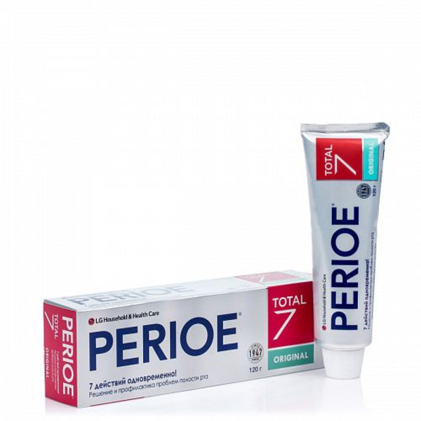Зубная паста комплексного действия Total 7 original PERIOE, LG H&H   120 г