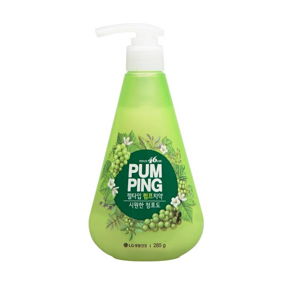 Зубная паста c ароматом зеленого винограда Green Grape Pumping Toothpaste PERIOE, LG H&H   285 г