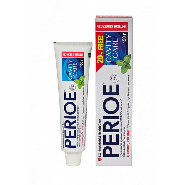 Зубная паста тройное действие Breath care PERIOE, LG H&H   (с экстрактом зеленого чая) 150 г