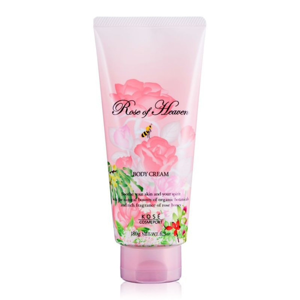 Увлажняющий крем для тела с ароматом розы Rose of Heaven, KOSE COSMEPORT   180 г