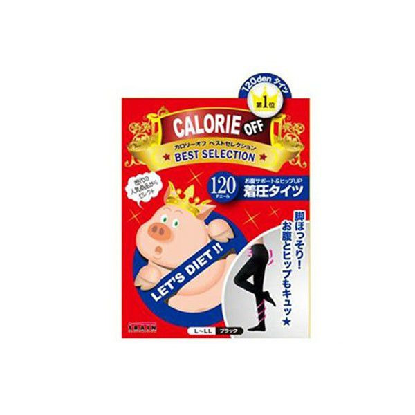 Колготки для похудения Calorie OFF, TRAIN  размер L, 120 DEN (черные)