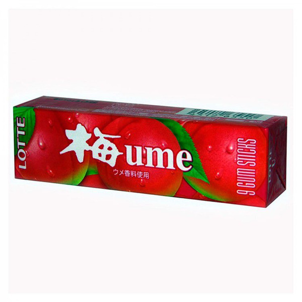 Жевательная резинка со вкусом японской сливы Ume, LOTTE  26 г