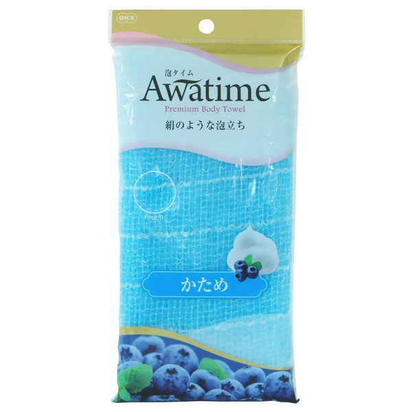 Японская мочалка для создания большого количества пены Awatime, OHE (жесткая, синяя) 100 см