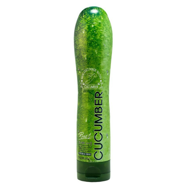 Многофункциональный увлажняющий и смягчающий гель с экстрактом огурца Real Cucumber Gel, FARMSTAY   250 мл