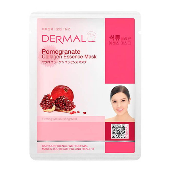Косметическая маска с коллагеном и экстрактом граната Pomegranate Collagen Essence Mask, DERMAL   23 г