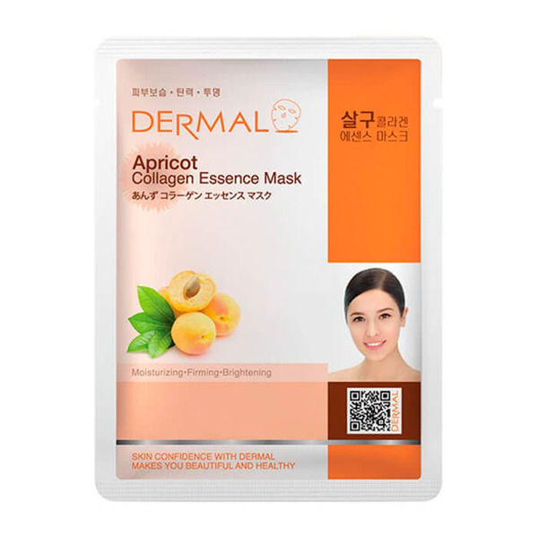 Косметическая маска с коллагеном и экстрактом абрикоса Apricot Collagen Essence Mask, DERMAL   23 г