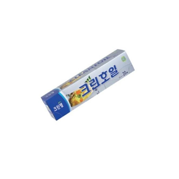 Алюминиевая фольга (с отрывным краем-зубцами), CLEAN WRAP   1 шт (25 см х 20 м)
