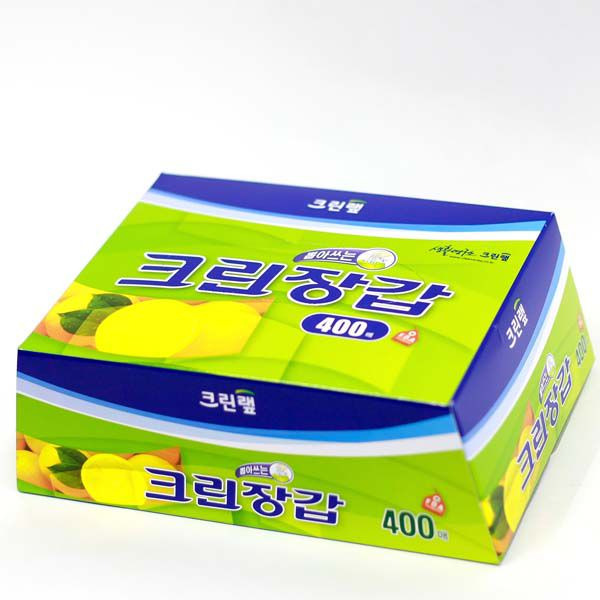 Перчатки одноразовые полиэтиленовые, CLEAN WRAP   400 шт (23,5 см х 28 см)