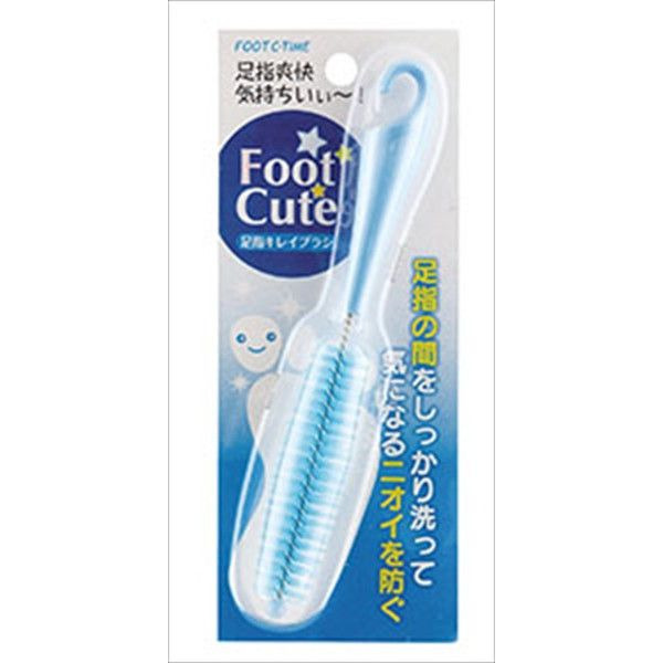 Щеточка для мытья между пальцами ног Foot Cute, KOKUBO  (голубая)