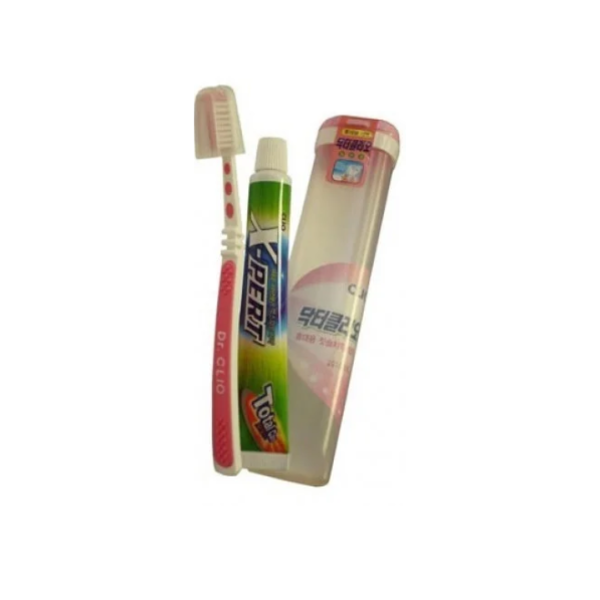 Набор зубная паста + щетка New Portable Doctor+ Expert Toothpaste, CLIO   1 шт/50 мл
