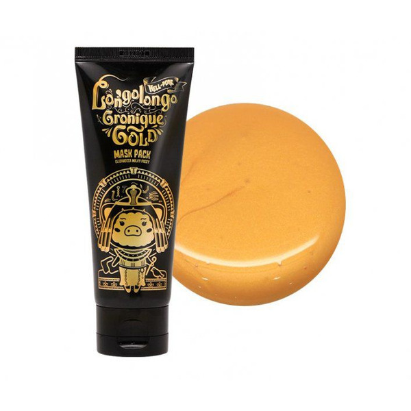 Маска-пленка на основе пептидного комплекса и золота Hell-Pore Longolongo Gronique Gold Mask Pack, ELIZAVECCA  100 мл