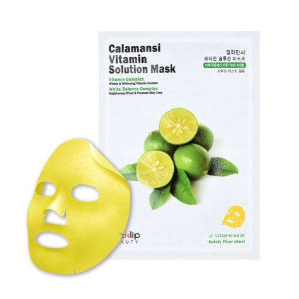 Маска для лица тканевая витаминная Calamansi Vitamin Solution Mask, EYENLIP 25 мл