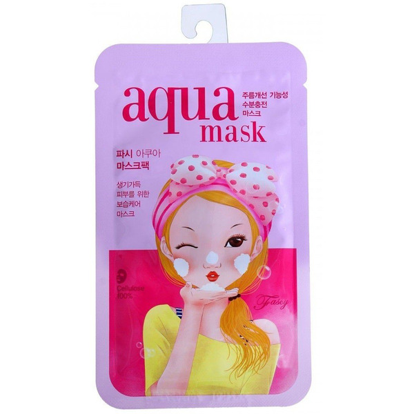 Увлажняющая питательная тканевая маска для лица Bubble Tina Aqua Mask, FASCY   26 г
