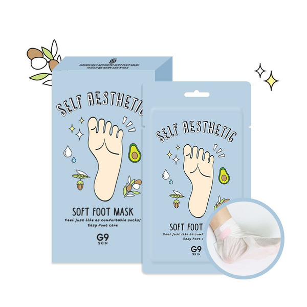 Маска для ног G9 Self Aesthetic Soft Foot Mask, BERRISOM   12 мл