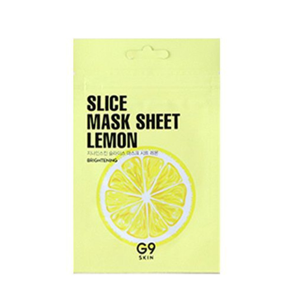 Маска-слайс для лица тканевая осветляющая с экстрактом лимона G9 Slice Mask Sheet Lemon, BERRISOM   10 мл