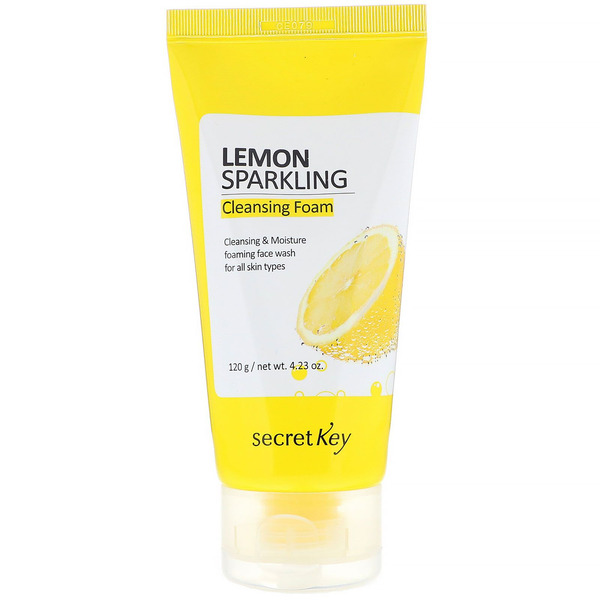 Пенка для умывания с экстрактом лимона Lemon Sparkling Cleansing Foam, SECRET KEY   120 г