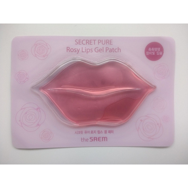 Патч для губ гидрогелевый Secret Pure Rosy Lips Gel Patch, THE SAEM   10 г